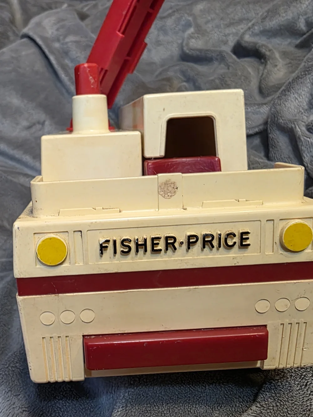 Fisher-Price Rescue Truck Toy- Vintage- Red and Cream